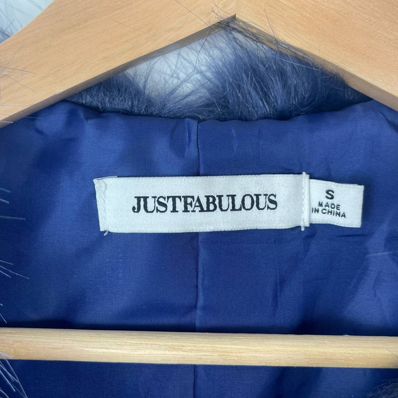 JustFab Long Faux Fur Vest Coat - Picture 4 of 6